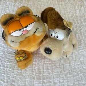 Vintage Garfield Odie Plush Bundle 1981 1983 Fun Farm NWT Odie